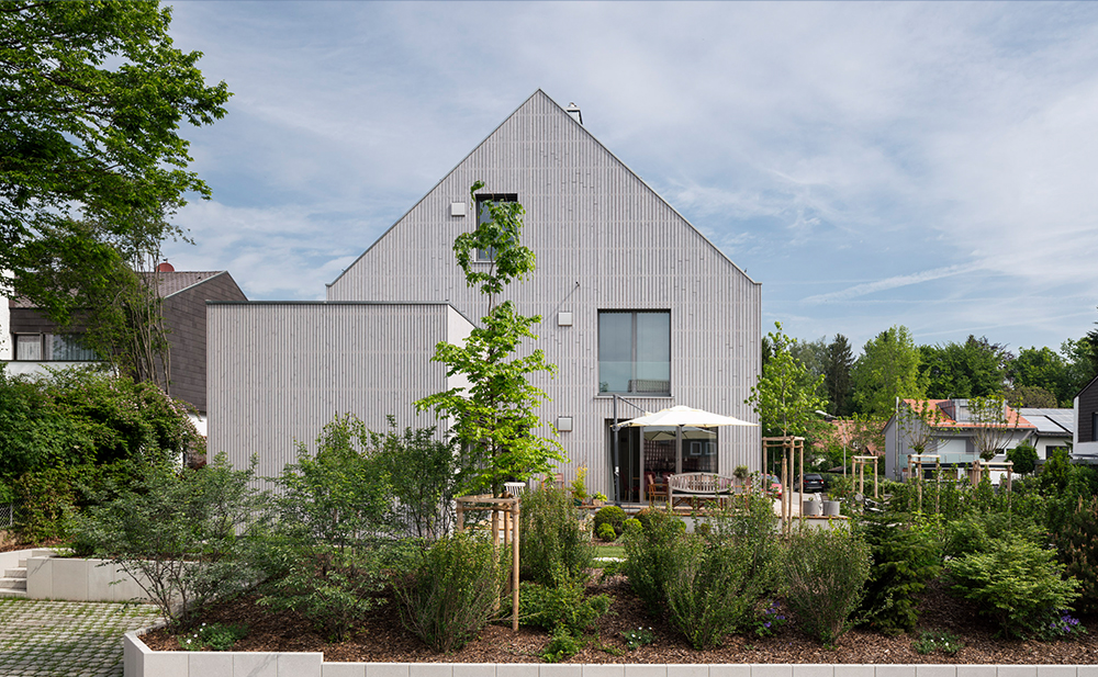 Außenperspektive Mehrgenerationenhaus in Dachau